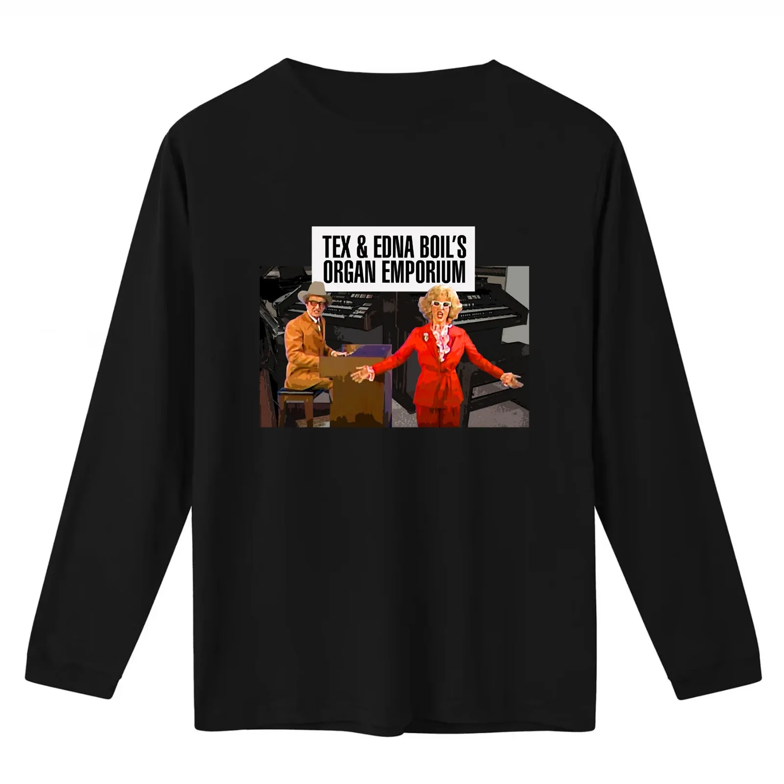 Tex and Edna Boil SCTV Exclusive T-Shirt Summer Casual Cotton Tee Oversized Streetwear Tops Vintage Graphic Print