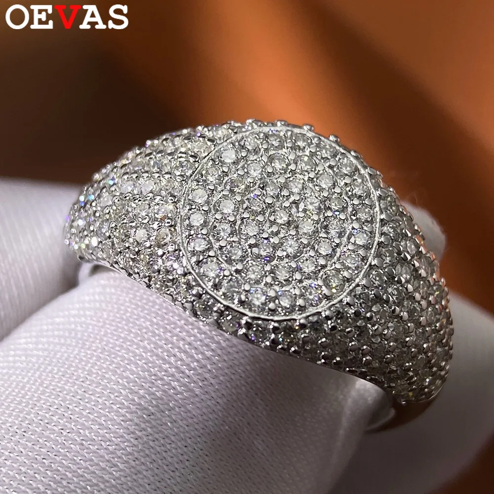 

Кольцо OEVAS с муассанитом 1.2 мм, цвет D, для женщин, для свадьбы, помолвки, вечеринки, из серебра S925 с покрытием из 18-каратного золота, изысканные ювелирные изделия