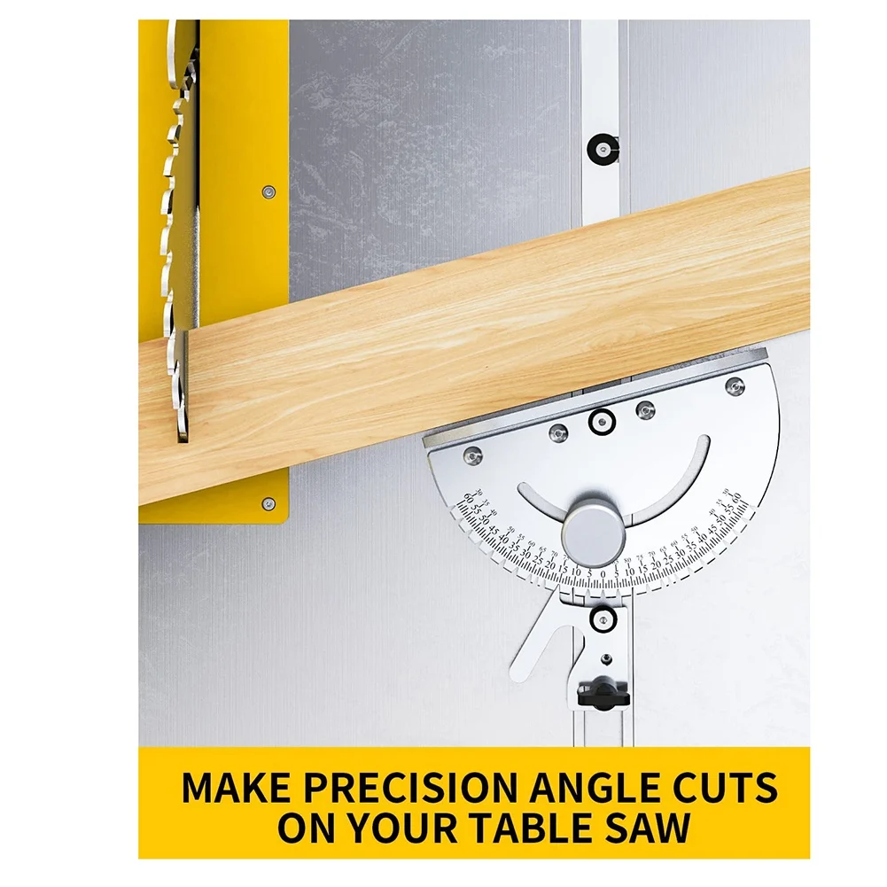 Imagem -05 - Precisão Miter Gauge Alumínio Tabela Saw Sled 60 ° Termina Angular Tabela Saw Acessórios Terno para Track Saw