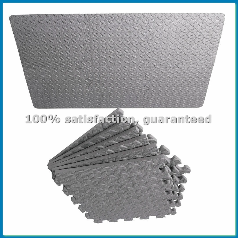 

Набор из 12 ковриков для дома и спортзала, напольные коврики из пены, маты для упражнений, напольные плитки из пены, серые - ABRM