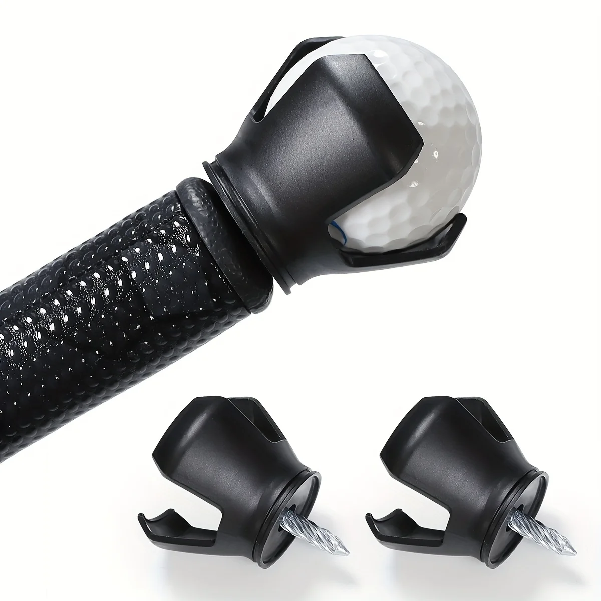 Portable Golf Ball Picker Retractable 3‑Claw Petal Shape Stainless Steel Screw Golf Ball Catcher Practical Golf Course Accessory view 5