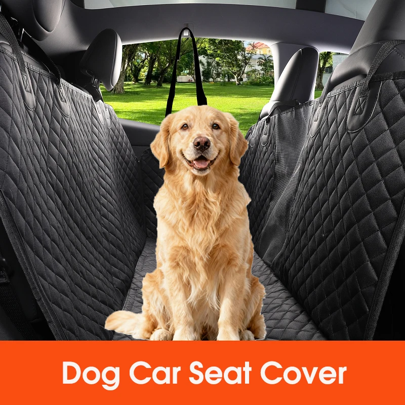Pet Car Seat Cover for Back Seat Waterproof Auto Rear Pet Seat Protector Mat Nonslip Universal Safety Carrier for Outing Dogs