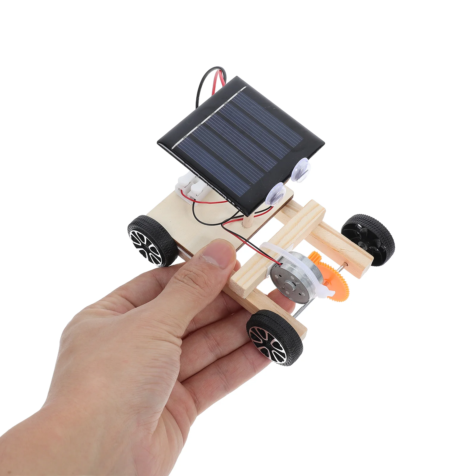 ミニソーラーカーおもちゃ木製 DIY ガジェットアセンブリ科学教育玩具子供のための DIY ソーラーカー