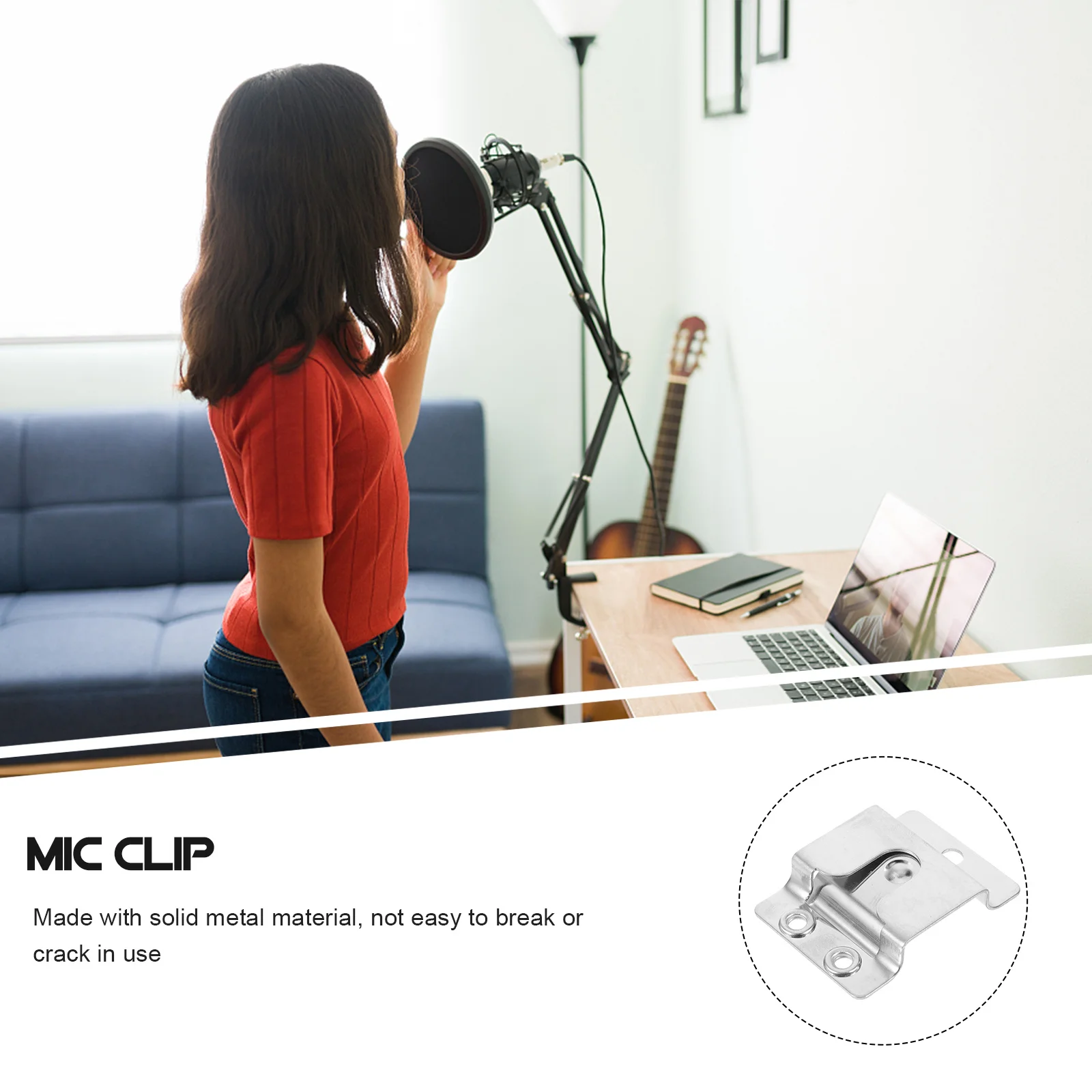 

5pcs Car Mic Hook Holder Metal Microphone Clip For Radio Mount Stand Dashboard Compatible With Tm271A Mic Holder Metal Radio