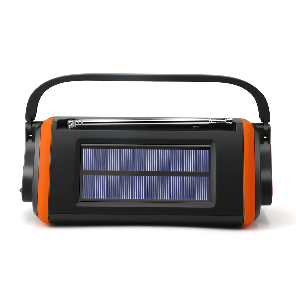 

Multi-Band Solar Emergency Radio Weather Forecast SOS Solar Crank Powered Camping Light FM AM Receiver Storm Flashlight