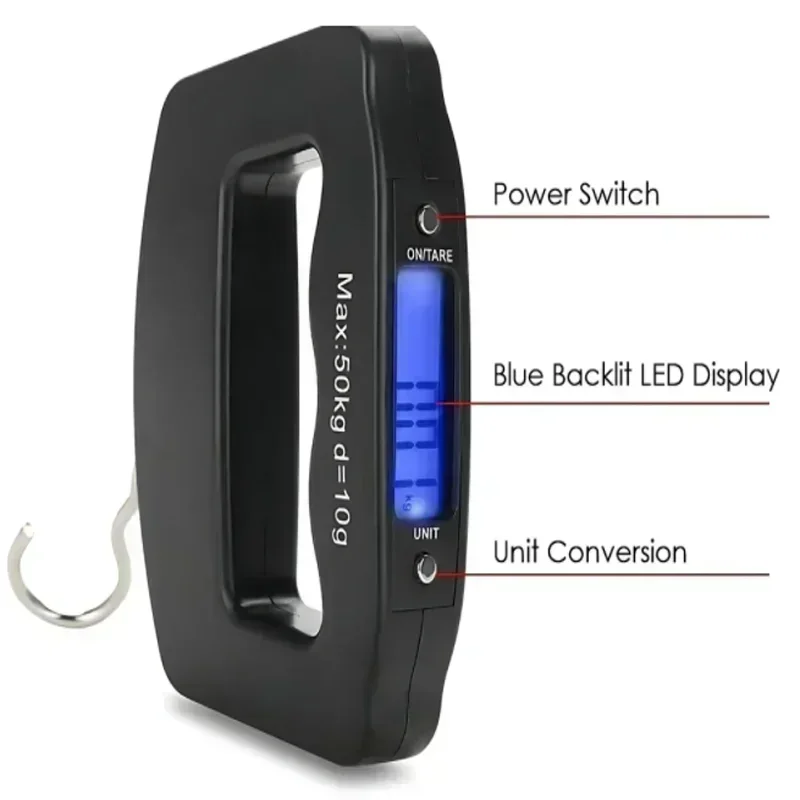 Digital Luggage Scale Electronic Portable Suitcase Travel Weighs With Backlight Electronic Travel Hanging Scales