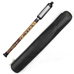 Chinese Bawu Flute With Leather Case  Electric Tuner Checked Qualified Folk Musical  Woodwind Instrument Bamboo Flute