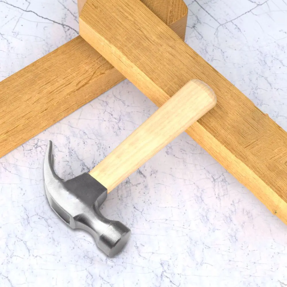 Portable Small Claw Hammer Ergonomic Wood Handle Durable Carbon Steel Head Multifunctional Hand Tool For Furniture Assembly