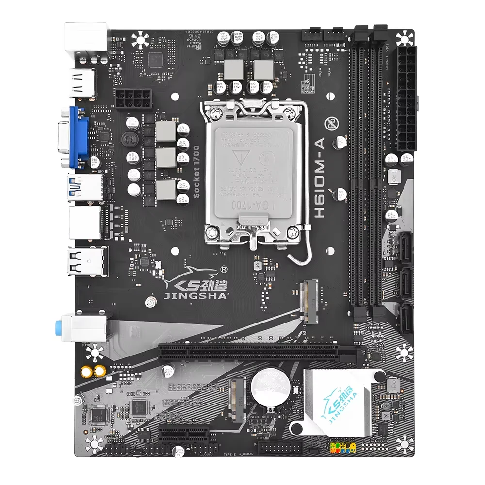 JINGSHA H610 Motherboard LGA1700 Support Intel Core I3/i5/i7/i9 12/13/14th Processor Dual Channel DDR4 Memory H610M-A GAMiNG 64G