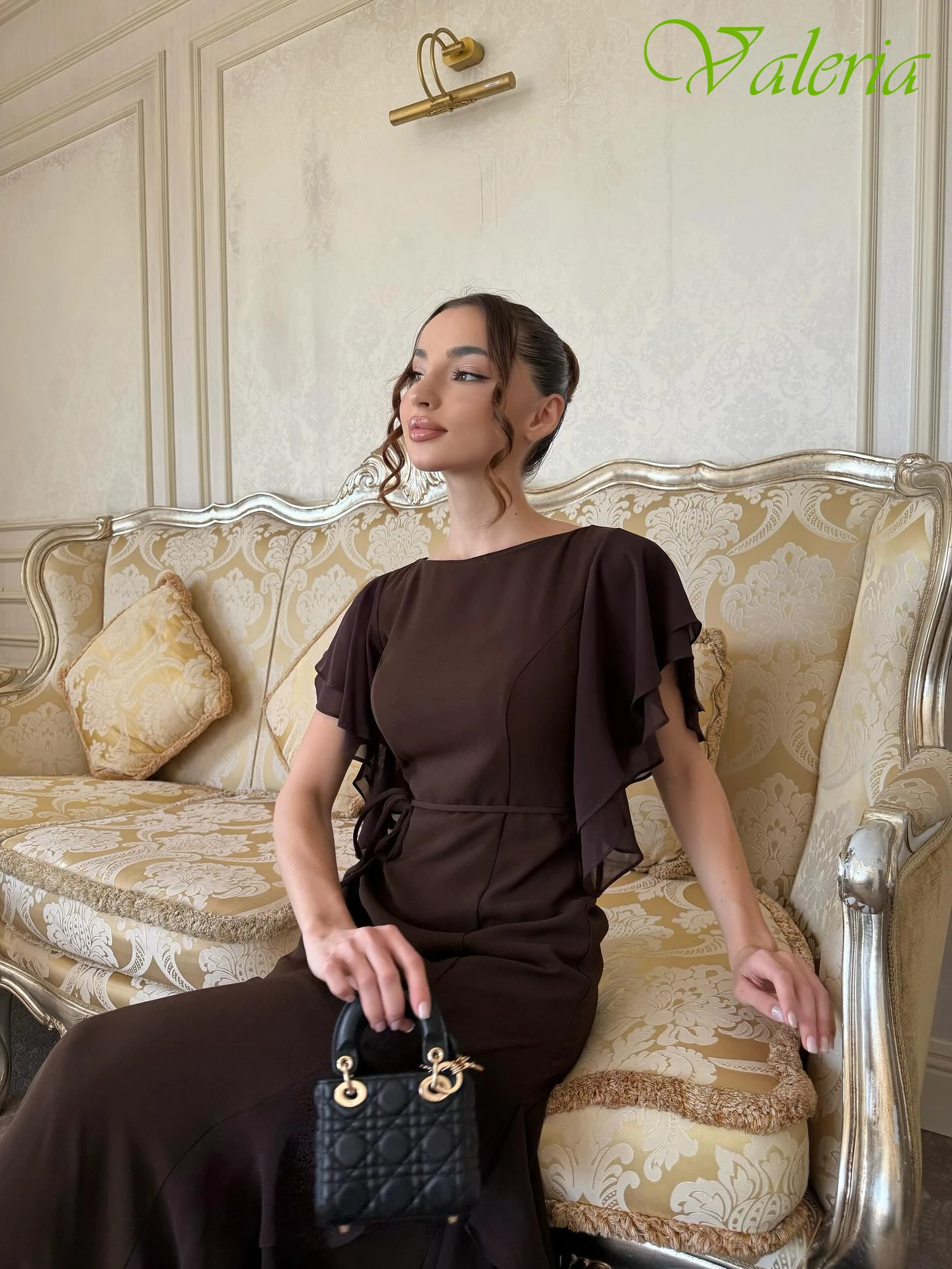 Aangepaste A-lijn ronde hals korte mouwen elegante formele avondjurk moderne mode beroemdheidsjurken hoge kwaliteit galajurk