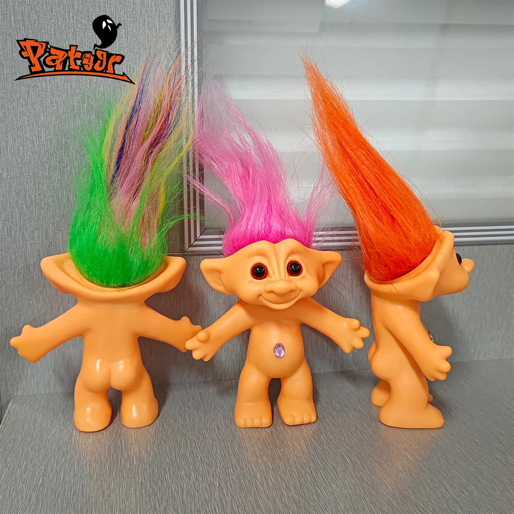 Lucky Troll Dolls Vintage Troll Dolls Adorable Chromatic Hair For Collections Arts Desktop Decorate Party Favors Adult Nostalgic