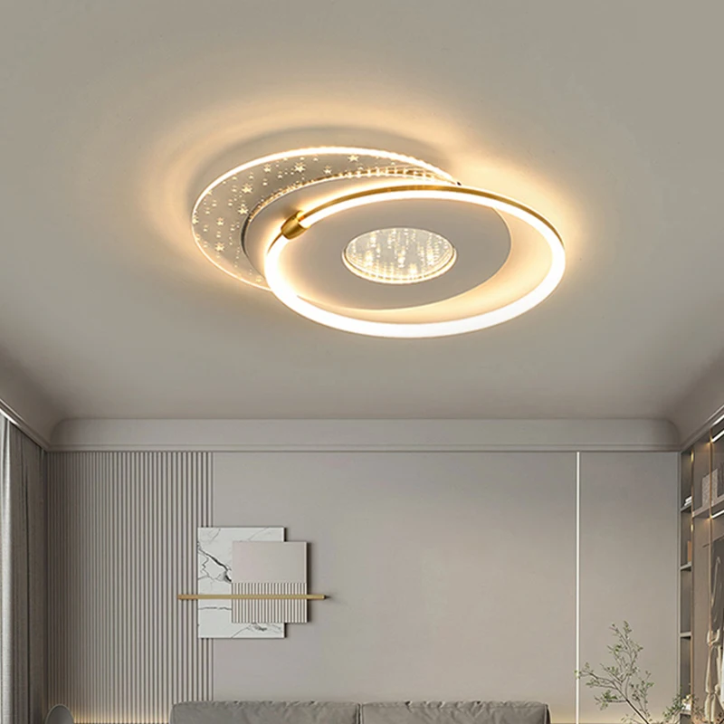 

Nordic Style LED Ceiling Lighting Bedroom 80W Lustre Room Fixtures Luminaires Hanging For Ceiling Lamps Home Decoration Lighting