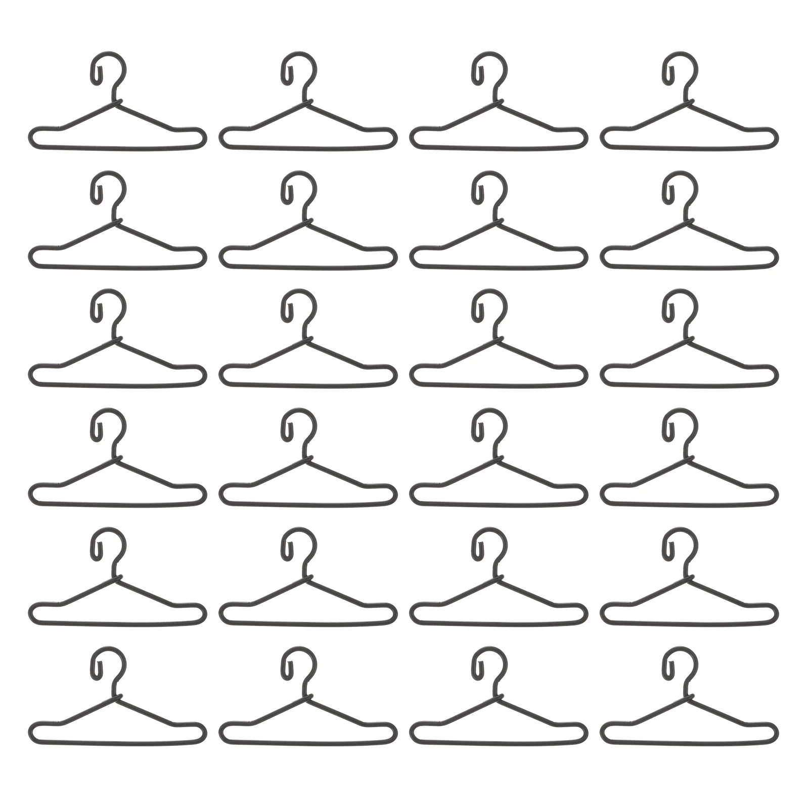 

50 PCS Hanger Clothes Rack Small Dolls Support Furniture Metal Dress Organizer Mini Coat Child