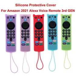 Silicone Protective Cover For Fire TV Stick 4K MAX/ 3rd Gen/ 2021 Remote Control Anti-drop Dustproof Case Shell Glow in the Dark