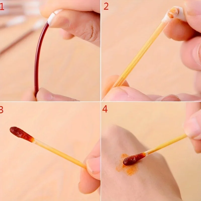 【50 】 Disposable alcohol swabs, alcohol disinfection sticks, outdoor first aid sanitary cotton swabs, iodophor swabs