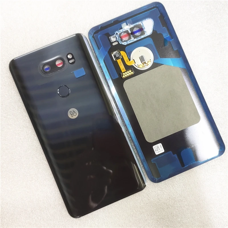 Rear Door Battery Cover Housing Case For LG V30 Back Cover with Camera Lens Fingerprint Flex Repair Parts