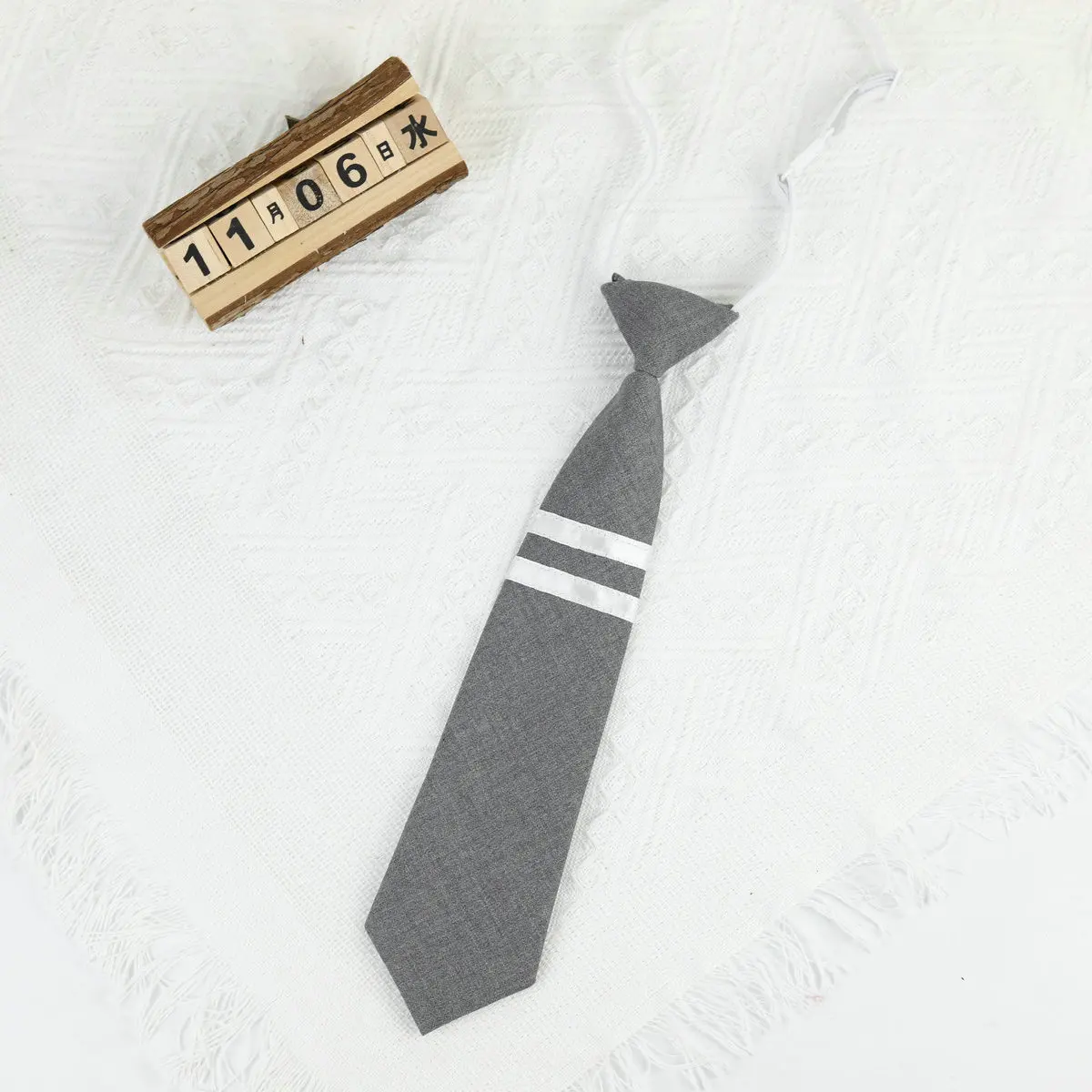 Faul grau jk Krawatten Frauen gestreifte Baumwolle Krawatte Mädchen japanischen Stil für jk Uniform niedlichen Krawatte Hemden Schulmädchen Accessoires – Detail 10