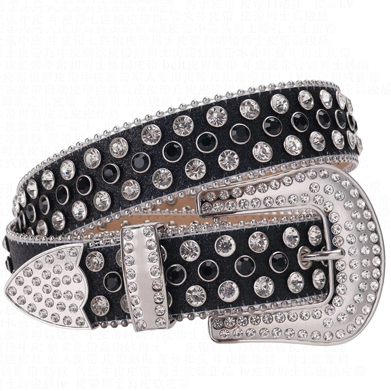 

Мужские модные ремни для ночных клубов с камнями, черные, серебряные, из мягкой кожи, дизайнерские, с бриллиантовой отделкой, женские ремни-стрепы