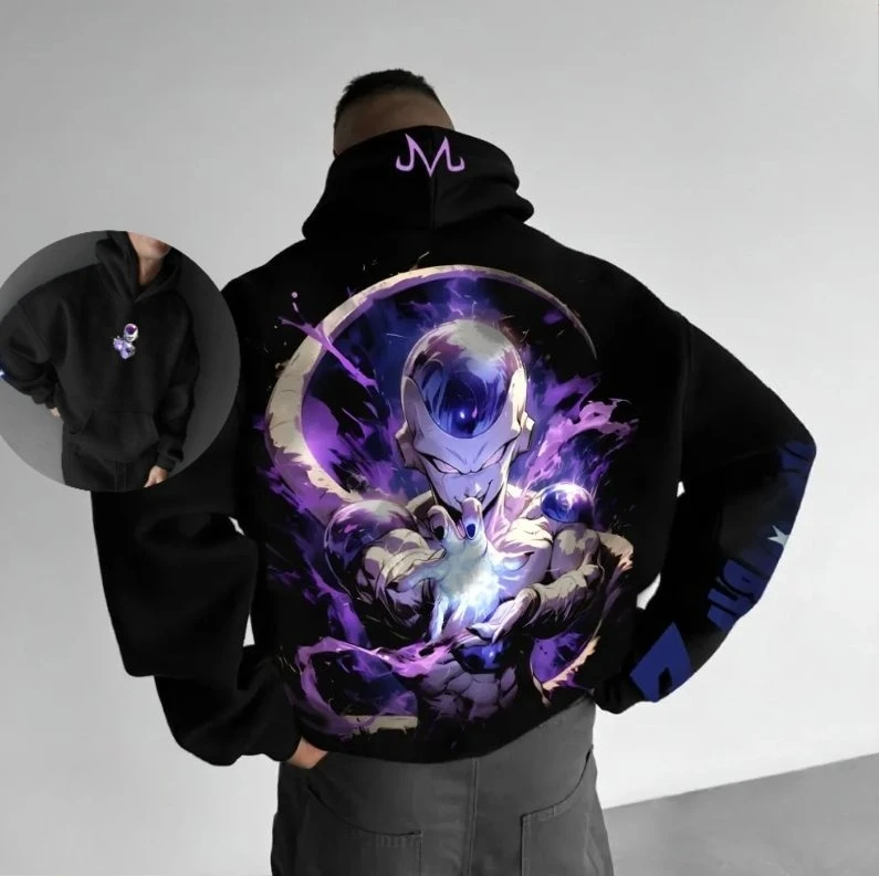 

Anime Hoodie Men Dragon Ball Super Saiyan Streetwear Pullover Sweatshirt Cotton Casual Long Sleeve Hooded Jacket Spring Autumn