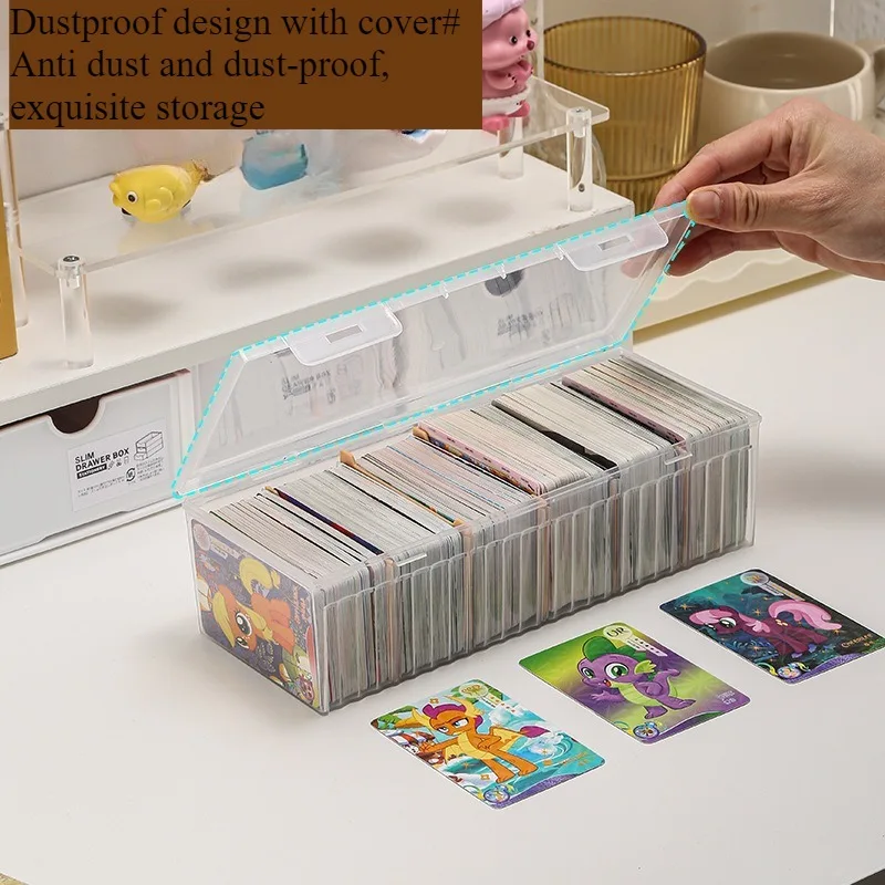 Card storage box Large capacity dust-proof grid game card storage box