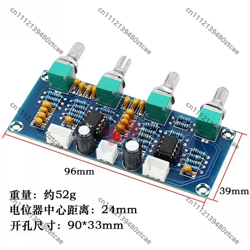 Dual NE5532 Tone Control Board Dual Channel Stereo Preamp Module High Mid Bass Adjust DIY Audio Amplifier Front Stage