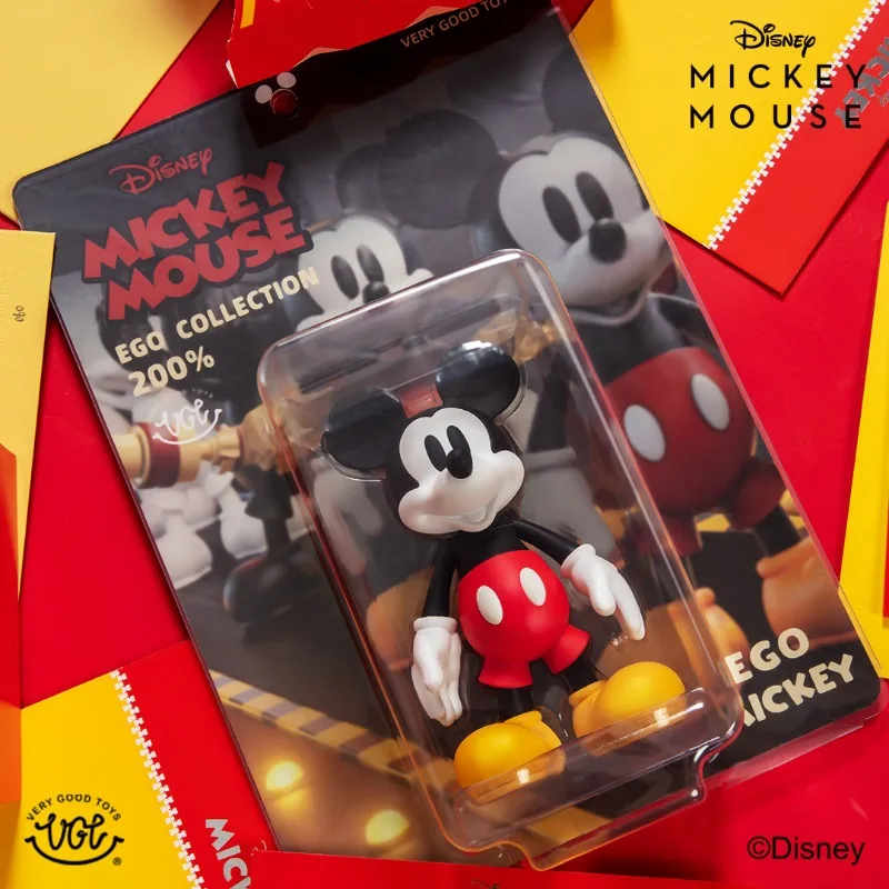 

Оригинальная фигурка Микки Мауса от Disney, 200% реплика, абсолютно новая, в коробке, модная игрушка, украшение, коллекционная модель Disney, подарок для рабочего стола