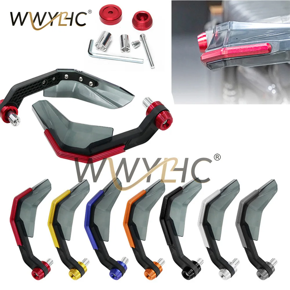 Modified Motorcycle Handguard Horn Windshield Decorative Handguard Windshield Aluminum Alloy Electric Motorcycle Universal