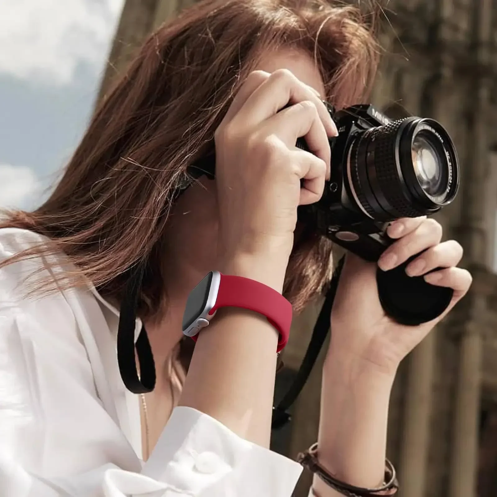 Silicone Strap for Apple Watch Band 44mm 40mm 45mm 41mm 4mm 46mm 38 MM Bracelet Iwatch Series 8 7 SE 4 5 6 9 10 Ultra 3 2 1 49MM