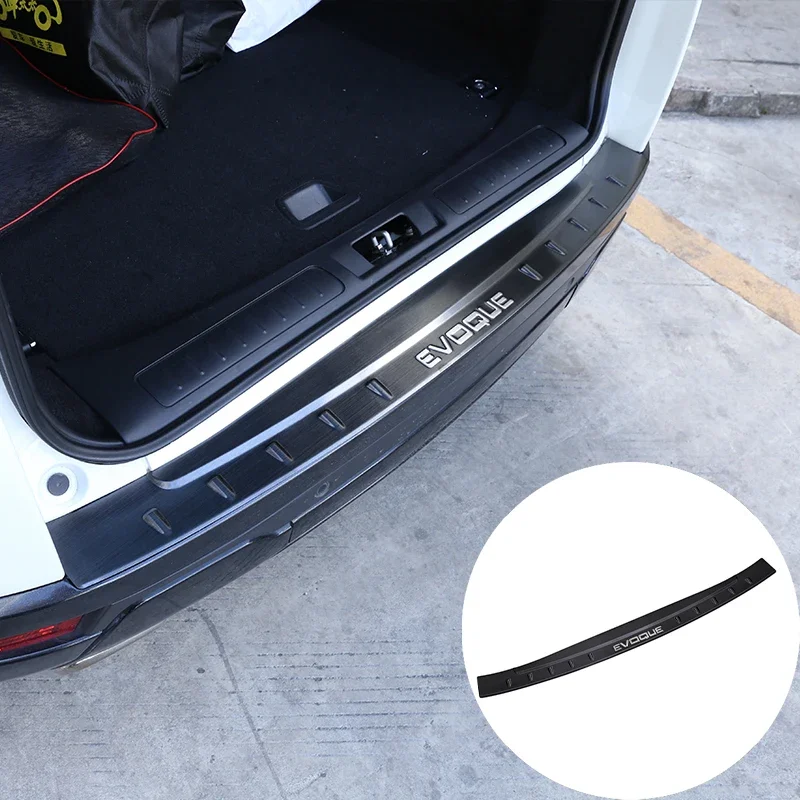 Stainless Steel Car Outside Rear Bumper Protector Sill Plate For Land Rover Range Rover Evoque 2012-2018 Car Accessories fast