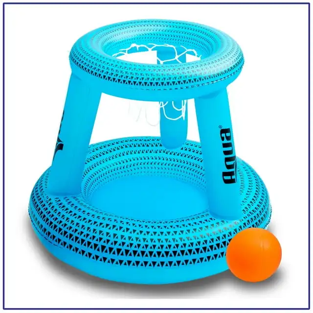 

AQUA Dunk & Splash Juego de Piscina Infantil de Baloncesto Azul Unisex para Niños (2 Piezas)