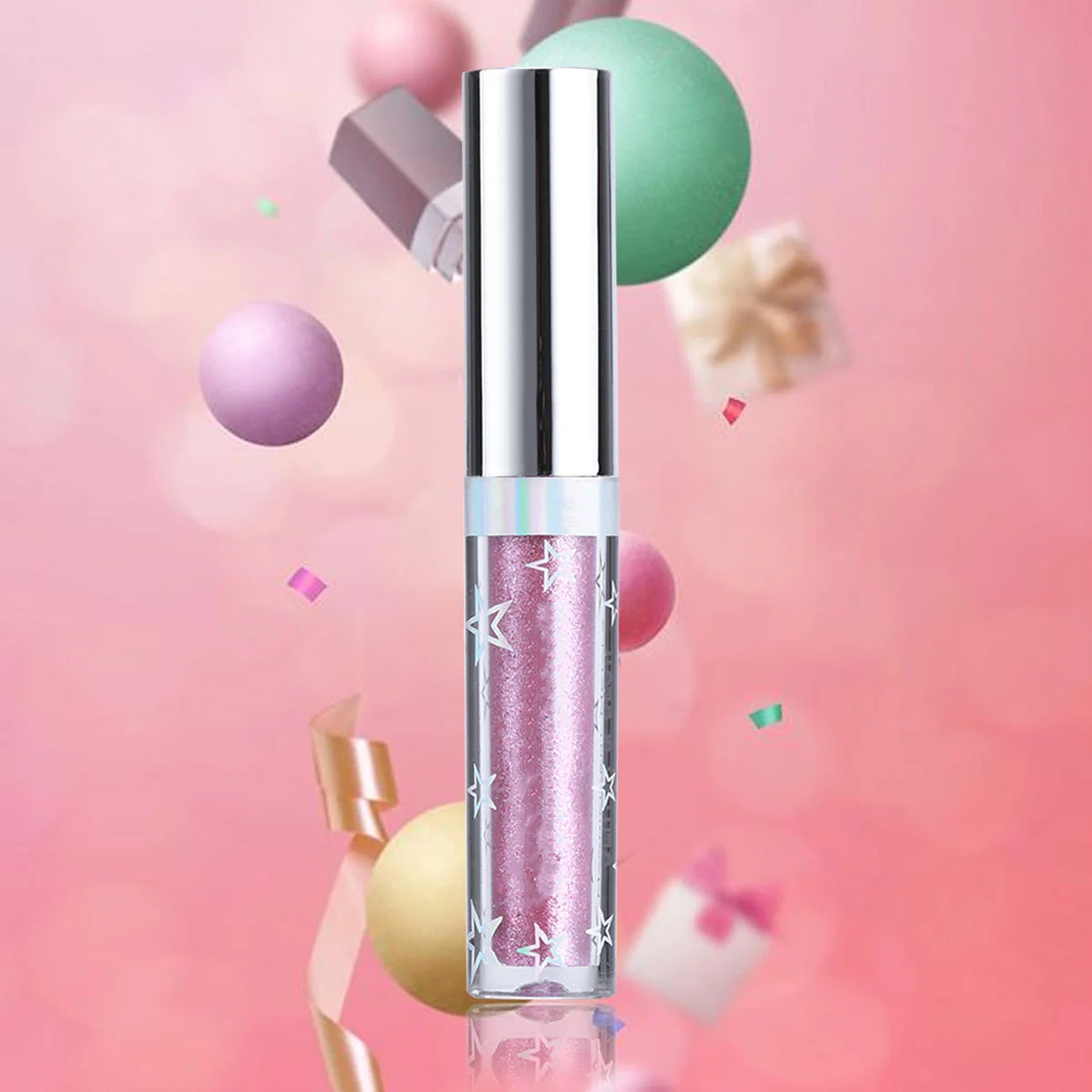 ظلال عيون بيرليسسينت 102 لامعة متوهجة مكياج عيون سائل حريري لامع يدوم طويلاً صالون مظهر بلينغ طبيعي #2