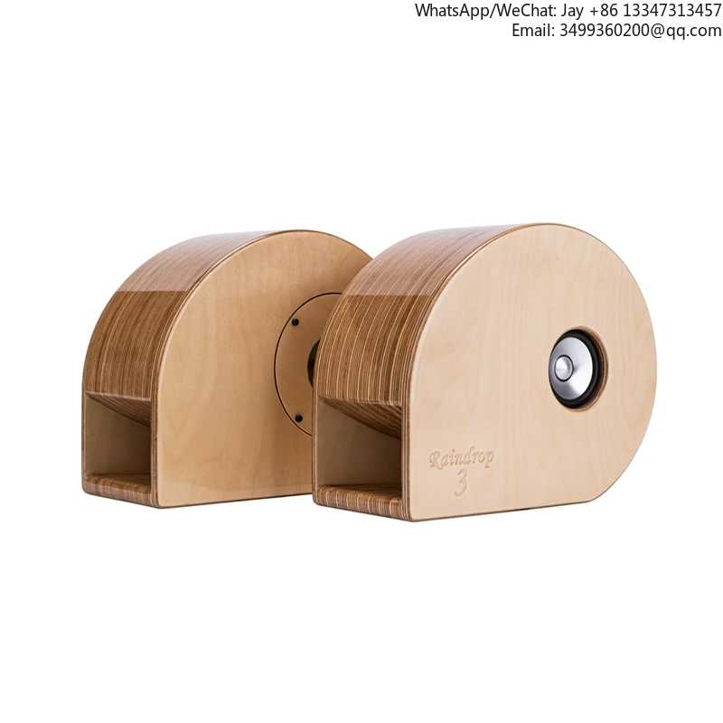 

LS-20 3 Inch Metal Full Range | Warm Sound And Deep Woofer | Raindrop-3 Passive Desk Speaker/ 1Pair