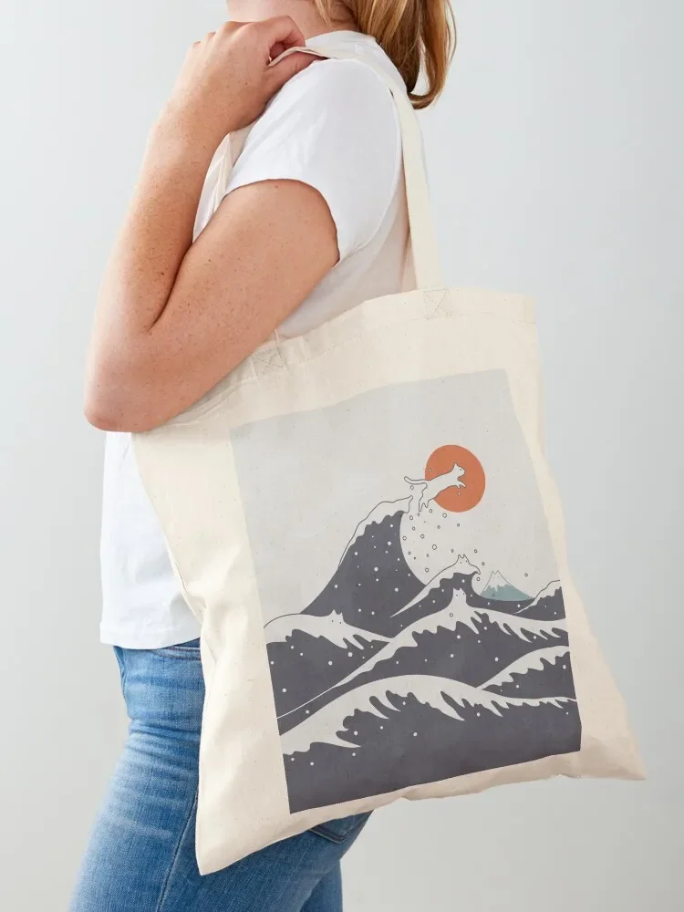 Cat Landscape 55C Tote Bag custom tote women bags men Eco