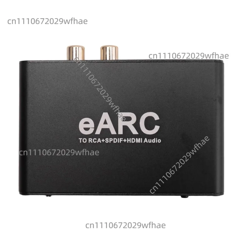 ARC Audio -Compatible EARC Extractor Black EARC To RCA Audio Extractor Adapter For DTS Dolby Atoms AC3