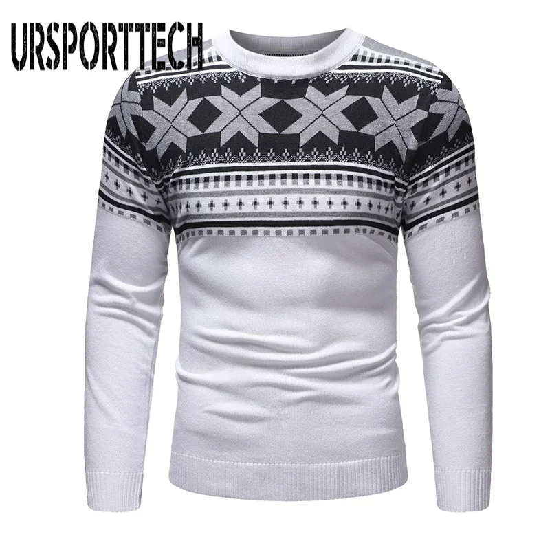 

2024 New Autumn Fashion Brand Men Casual Sweater O-Neck Slim Fit Printed Knitting Mens Sweaters And Pullovers Men Pullover XXL