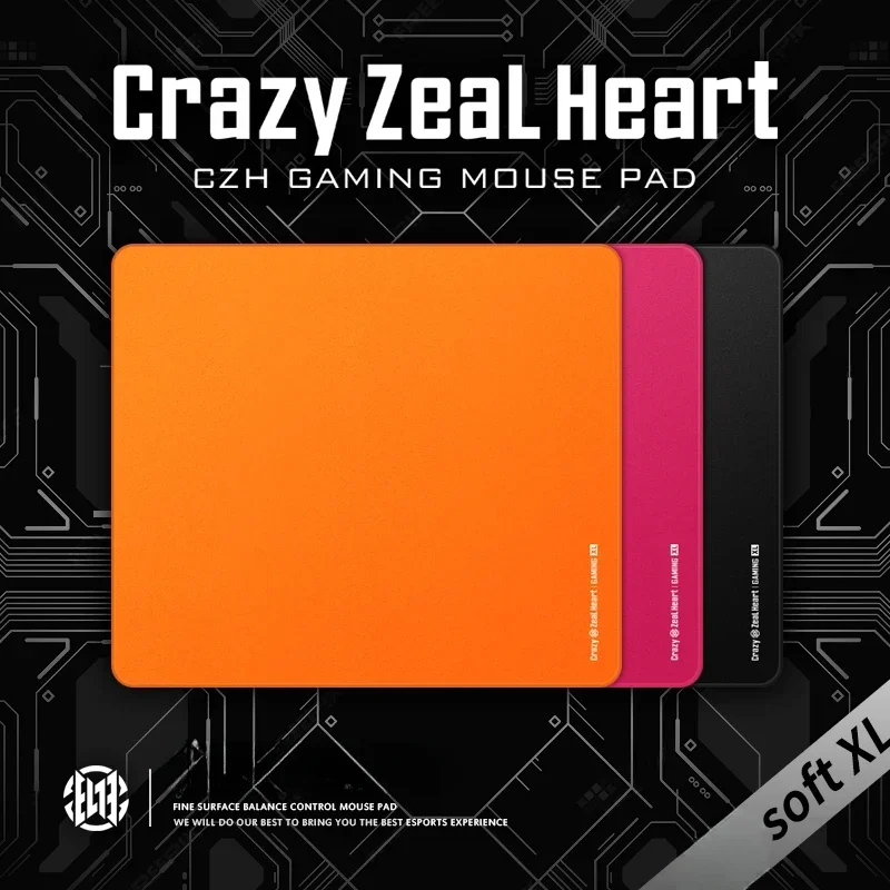 CrazyZealHeart Gaming Mouse Pad Upgrade 4mm Rubber Smooth Surface Random Grain Waterproof Large Desk Mat FPS Gaming Accessories