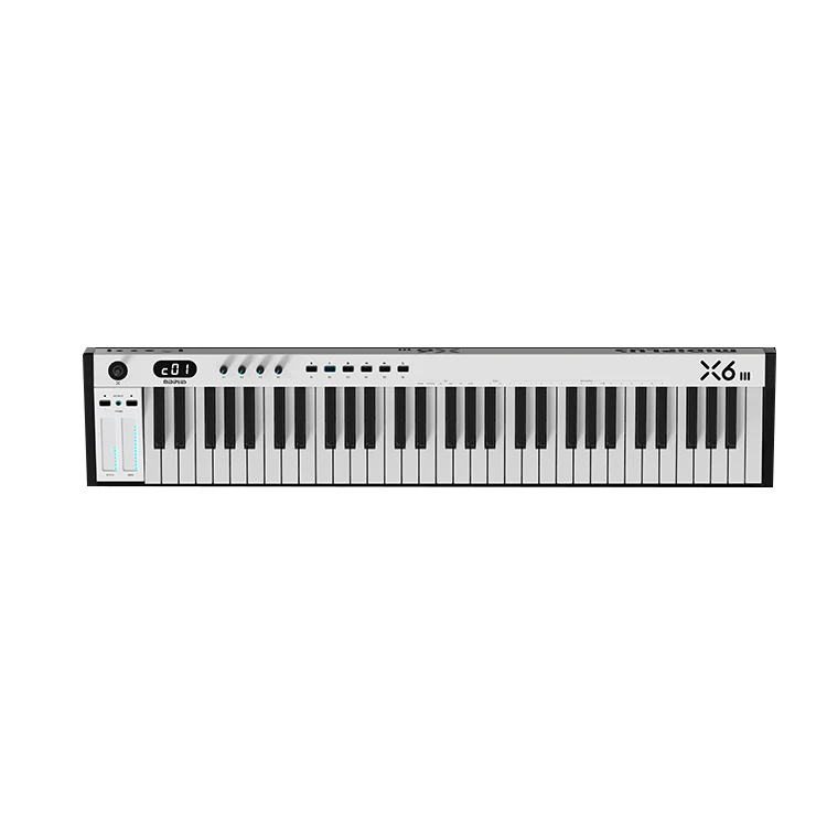 MIDIPLUS X6 III 61-Key Smart Electronic Piano Synthesizer Multi-Functional Midi Keyboard Instrument Usb Plug-And-Play