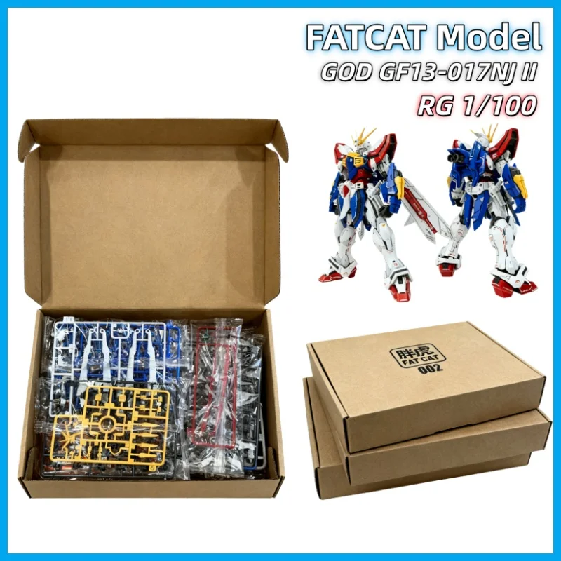 In Stock Hot Rg 1/100 Gf13-017njⅱ Fatcat Model Burning Toy Assembly Model Kit Anime Action Figure Model  Erupting Burning Finger