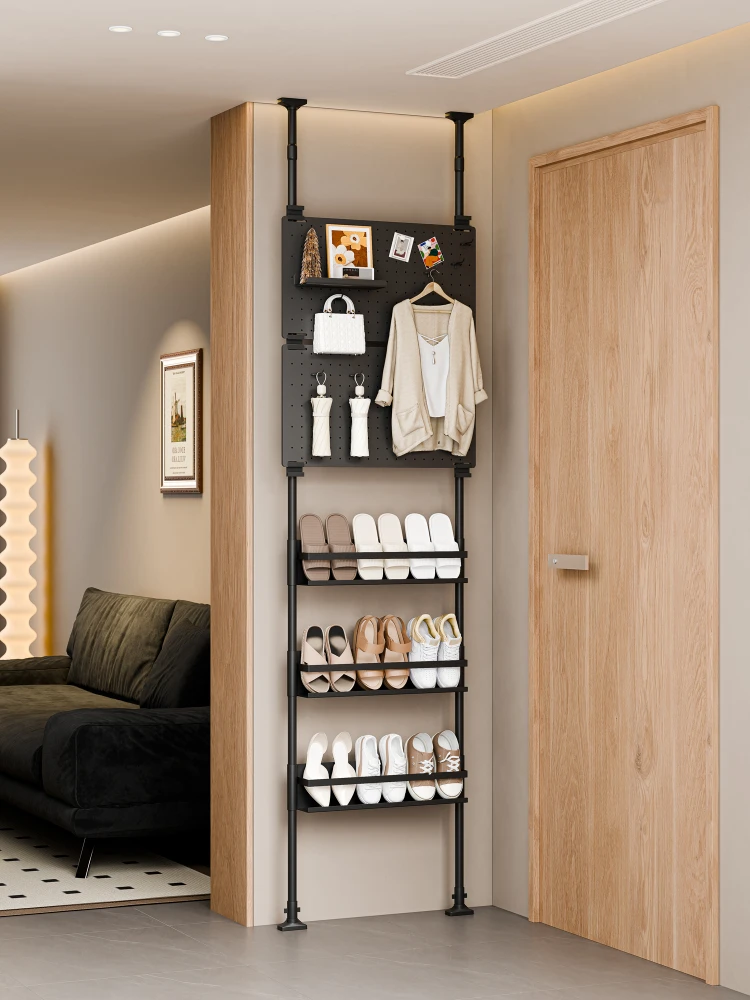#The hole board enters the entrance and the shoe rack is integrated