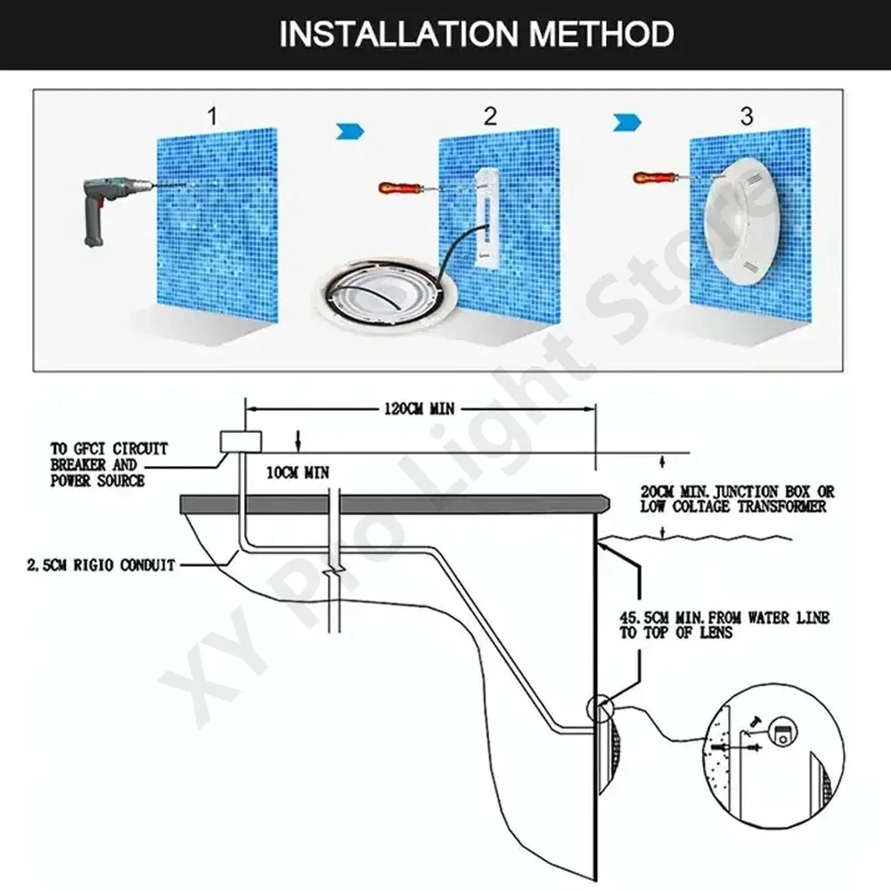 18W RGB LED Underwater Spotlight 12W With Remote Control IP68 AC12V 45W 25W 35W Waterproof for Outdoor Garden Pond Swimming Pool