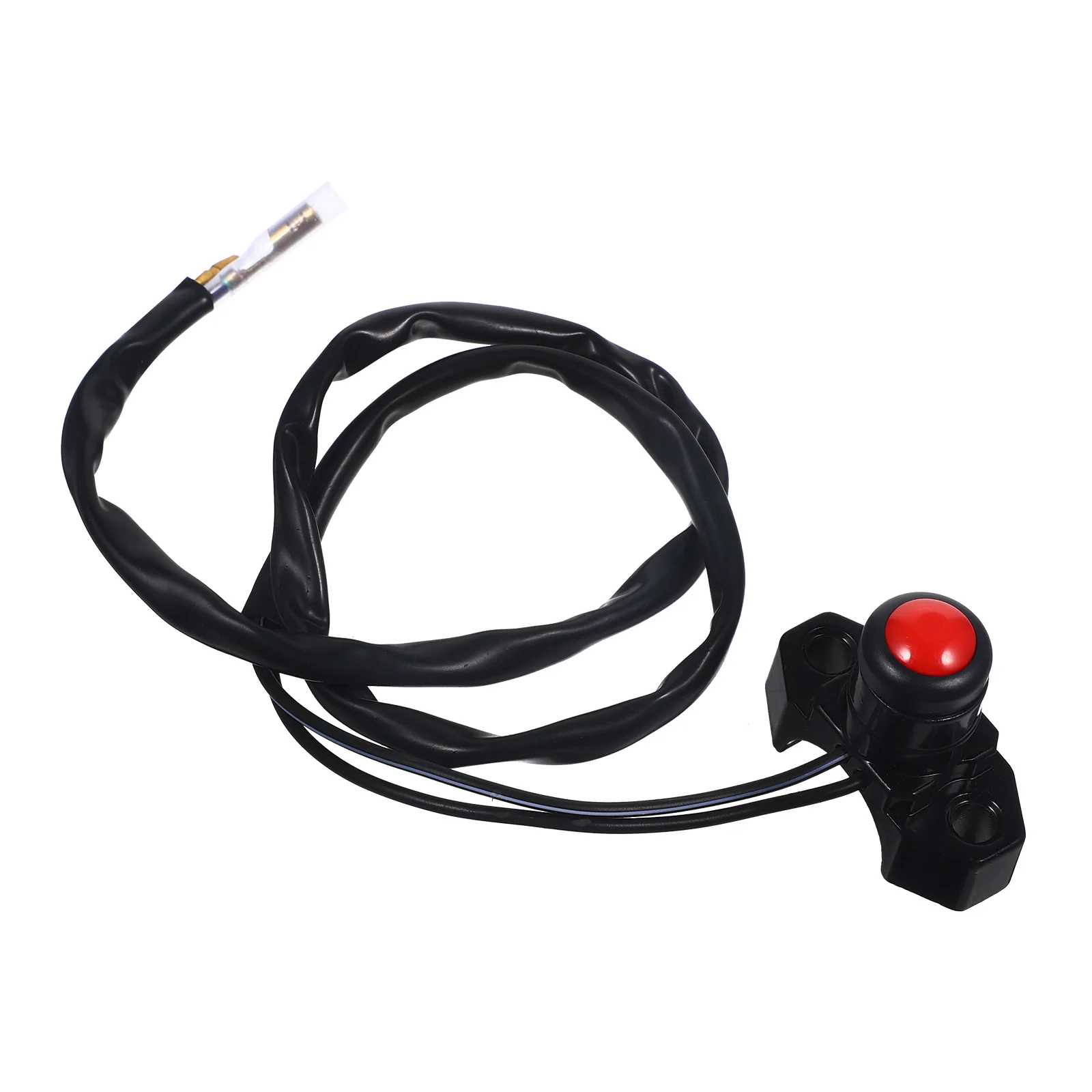 

Horn Switch Modification Parts Motorcycle Handlebar Button Red KG-033-A Self Resetting Aluminum PVC Start Flameout Horn