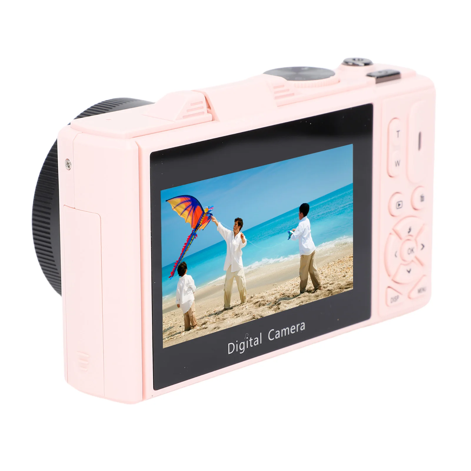 5K Digital Camera Multifunctional 180 3In Degree Screen 18X Digital Zoom Flash Lightweight Compact WiFi 75MP Vlog Travel Camara