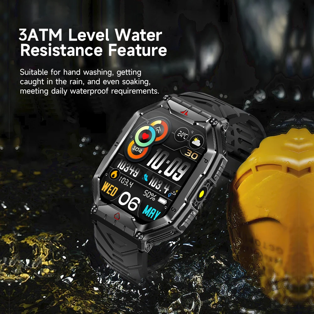 SKMEI Outdoor Sports Compass Smart Watches For Men Women Waterproof 650Mah Battery Voice Assistant Bluetooth Call Wristwatches