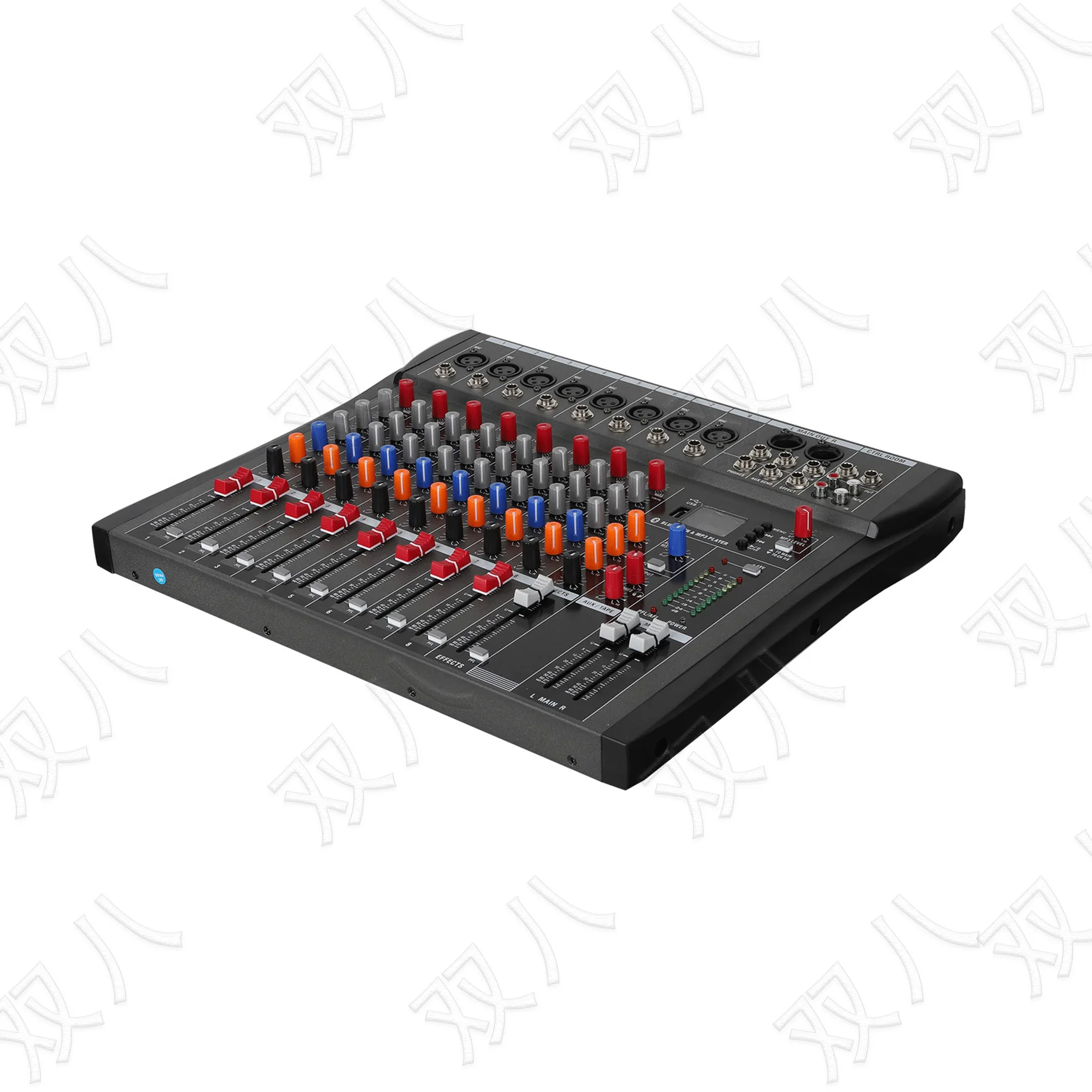 8-Channel professional live mixer can be connected to pure rear-stage power amplifier stereo with USB reverb effect CT-8