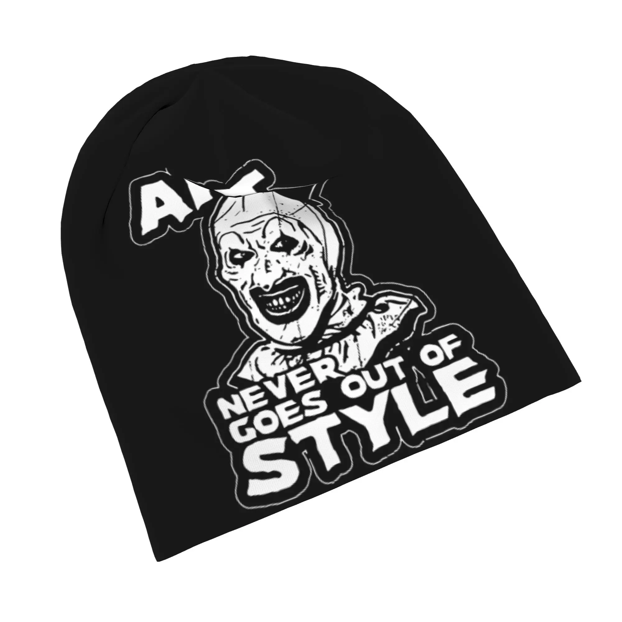 Horor Terrifier Film Halloween Bonnet Hat Hip Hop Street Skullies Beanies Hat  for Men Women Summer Multifunction Cap