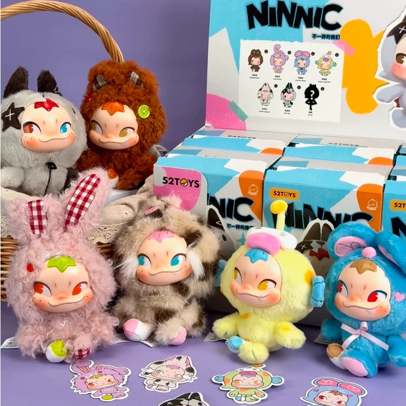 

Genuine Ninnic Different Us Series Blind Box Cute Vinly Face Doll Trendy Toy Keychian Bag Charm Desktop Ornament Birthday Gift