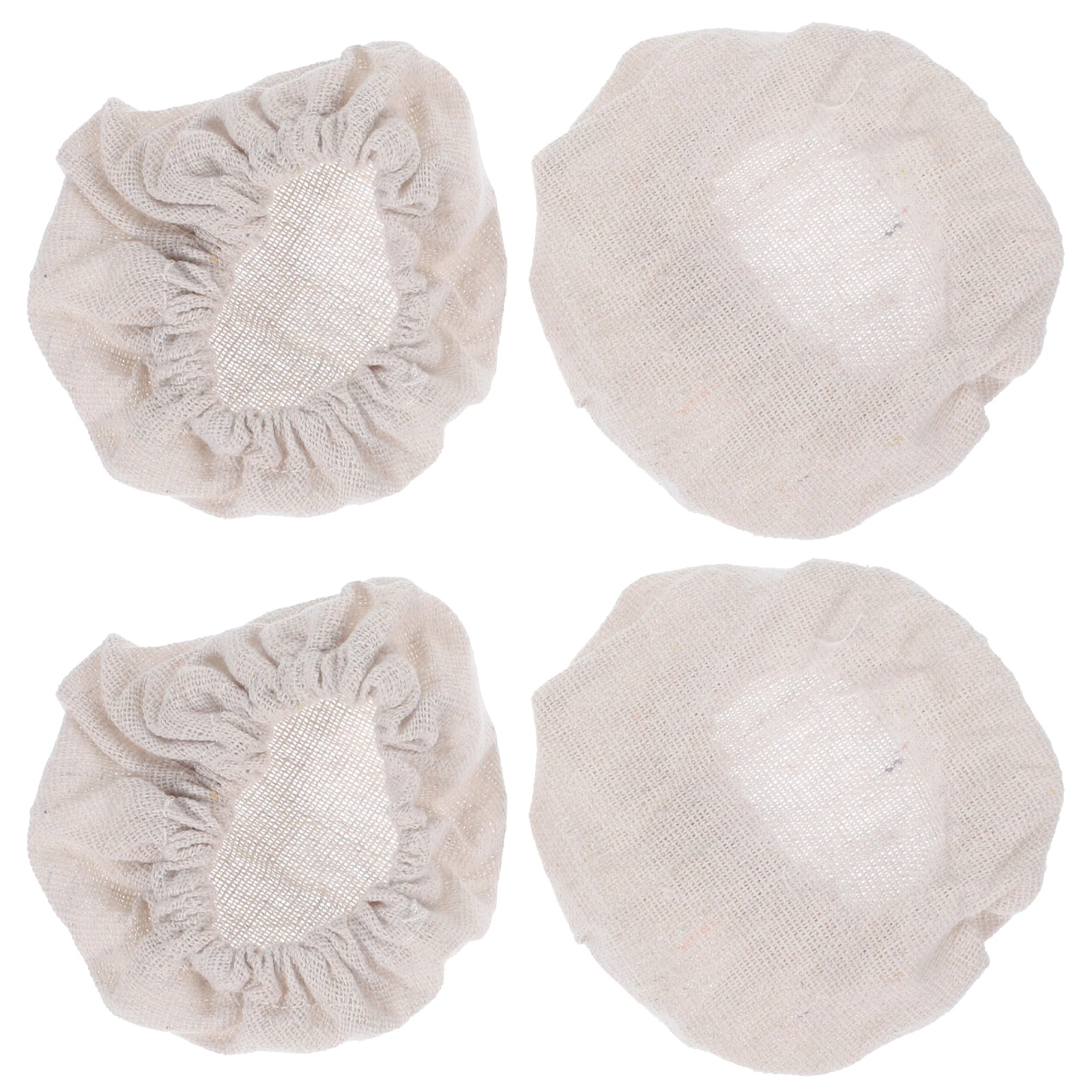 

4pcs Fermentation Cloth Cover Sourdough Starter Bottle Cloth Cap Lid Glass Bottle Cap Wide Mouth Storage Canning Reusable