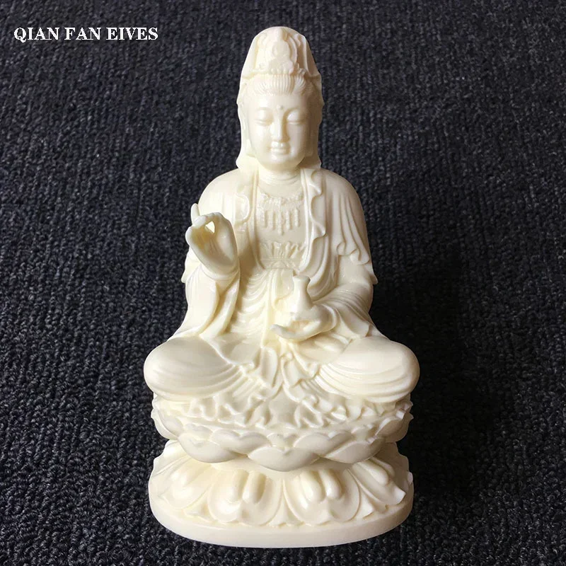 

Resin Lotus Clean Bottle Guanyin Statue Chinese Buddha High Quality Figure sculpture Home Living Room Room Feng Shui Statue