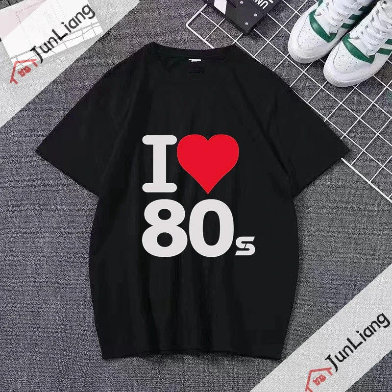 80s Women's T Shirt Femal Shorts Sleeve Fashion Woman Blouse 2023 Casual T-shirts Oversized 90s Harajuku Clothing for Girls