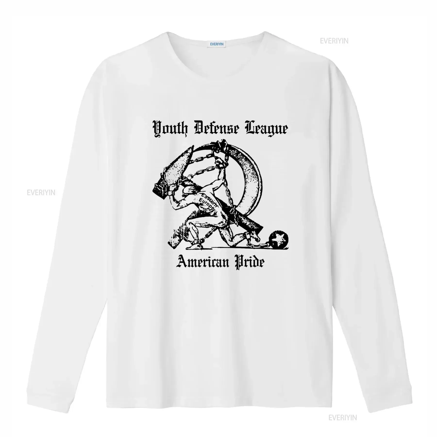 Youth Defense League T Shirt with American Pride Print Stylish and Patriotic Design for  vintage Washed Casual Breathable